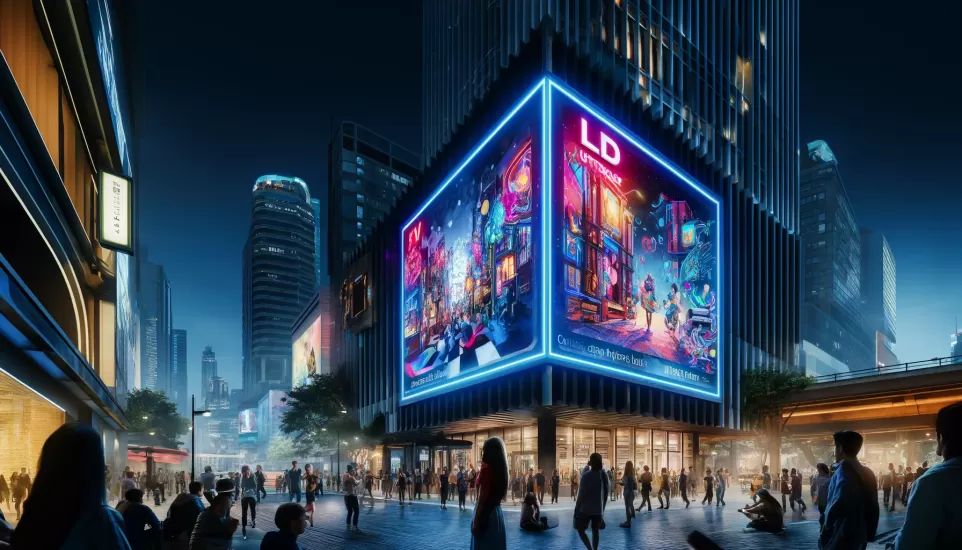 Pain&eacute;is de LED: An&uacute;ncios din&acirc;micos com informa&ccedil;&otilde;es sobre datas, hor&aacute;rios e atra&ccedil;&otilde;es dos eventos.