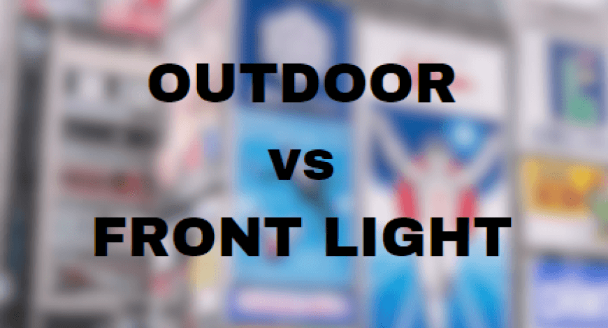 DIFERENN&Ccedil;A DE OUTDOOR E FRONT LIGHT