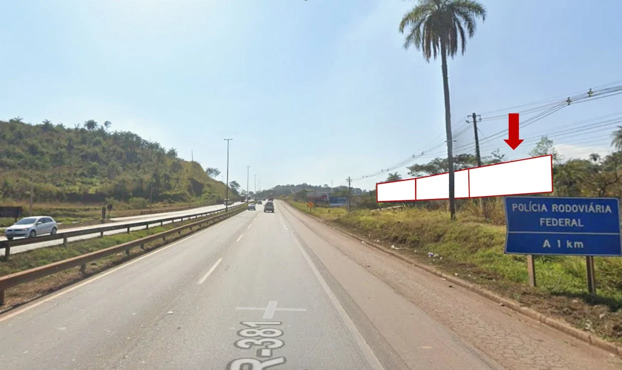 outdoor-cidade-betim-placa-painel-comunicacao-visual-proximo-sentido-betim-rodovia-381-fernao-dias-brumadinho-policia-rodoviaria-federal-mario-campos-policia-trevo-190j