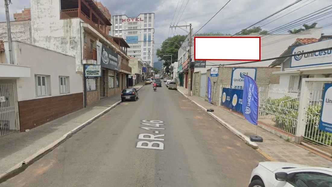 outdoor-cidade-andradas-placa-painel-comunicacao-visual-proximo-sentido-avenida-rua-cel-coronel-oliveira-casas-bahia-unicesumar-centro-515j